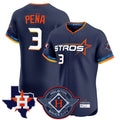 Silnrao H.Astros #3 Jeremy Pe?a Player Navy City Connect Limited Elite Home Stitched Jerseys