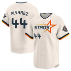Silnrao H.Astros #44 Yordan Alvarez Player Cream City Connect Limited Home Stitched Jerseys
