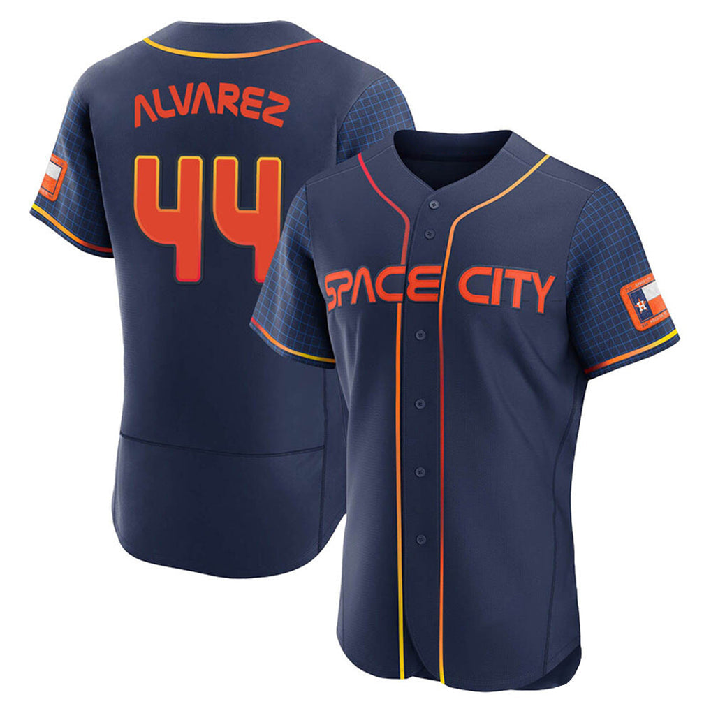 Silnrao H.Astros #44 Yordan Alvarez Player Navy City Connect Limited Elite Home Stitched Jerseys