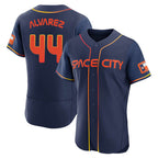 Silnrao H.Astros #44 Yordan Alvarez Player Navy City Connect Limited Elite Home Stitched Jerseys