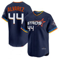 Silnrao H.Astros #44 Yordan Alvarez Player Navy City Connect Limited Home Stitched Jerseys