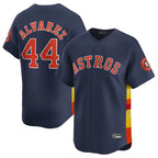 Silnrao H.Astros #44 Yordan Alvarez Player Navy Home Limited Stitched Jerseys