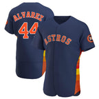 Silnrao H.Astros #44 Yordan Alvarez Player Navy Limited Elite Home Stitched Jerseys