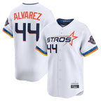 Silnrao H.Astros #44 Yordan Alvarez Player White City Connect Limited Home Stitched Jerseys