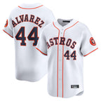 Silnrao H.Astros #44 Yordan Alvarez Player White Home Limited Stitched Jerseys