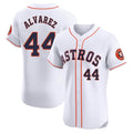 Silnrao H.Astros #44 Yordan Alvarez Player White Limited Elite Home Stitched Jerseys