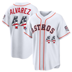 Silnrao H.Astros #44 Yordan Alvarez White 2026 All-Star Edition Stars & Stripes Stadium Jerseys