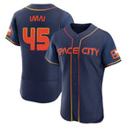 Silnrao H.Astros #45 Tatsuya Imai Player Navy City Connect Limited Elite Home Stitched Jerseys