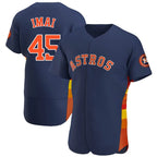 Silnrao H.Astros #45 Tatsuya Imai Player Navy Home Limited Elite Stitched Jerseys
