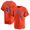 Silnrao H.Astros #45 Tatsuya Imai Player Orange Home Limited Stitched Jerseys