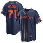 Silnrao H.Astros #71 Josh Hader Player Navy City Connect Home Game Stitched Jerseys