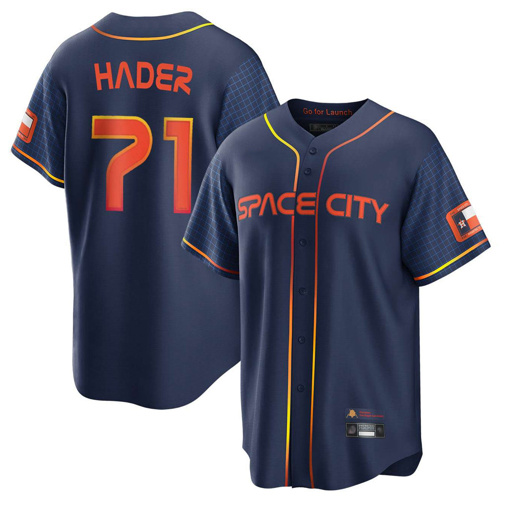 Silnrao H.Astros #71 Josh Hader Player Navy City Connect Home Game Stitched Jerseys