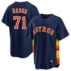 Silnrao H.Astros #71 Josh Hader Player Navy Home Game Stitched Jerseys