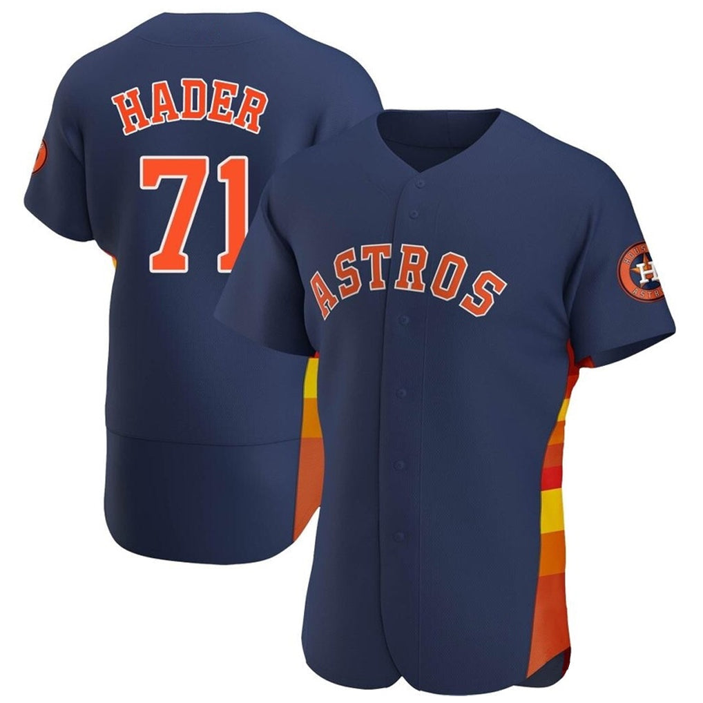 Silnrao H.Astros #71 Josh Hader Player Navy Limited Elite Home Stitched Jerseys