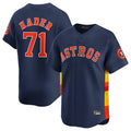 Silnrao H.Astros #71 Josh Hader Player Navy Limited Home Stitched Jerseys