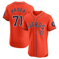 Silnrao H.Astros #71 Josh Hader Player Orange Home Limited Elite Stitched Jerseys