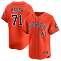 Silnrao H.Astros #71 Josh Hader Player Orange Home Limited Stitched Jerseys