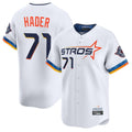 Silnrao H.Astros #71 Josh Hader Player White City Connect Limited Home Stitched Jerseys