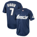 Silnrao H.Astros #7 Craig Biggio Player Navy Mitchell & Ness Cooperstown Collection 1994 Limited Stitched Jerseys