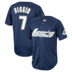 Silnrao H.Astros #7 Craig Biggio Player Navy Mitchell & Ness Cooperstown Collection 1994 Limited Stitched Jerseys