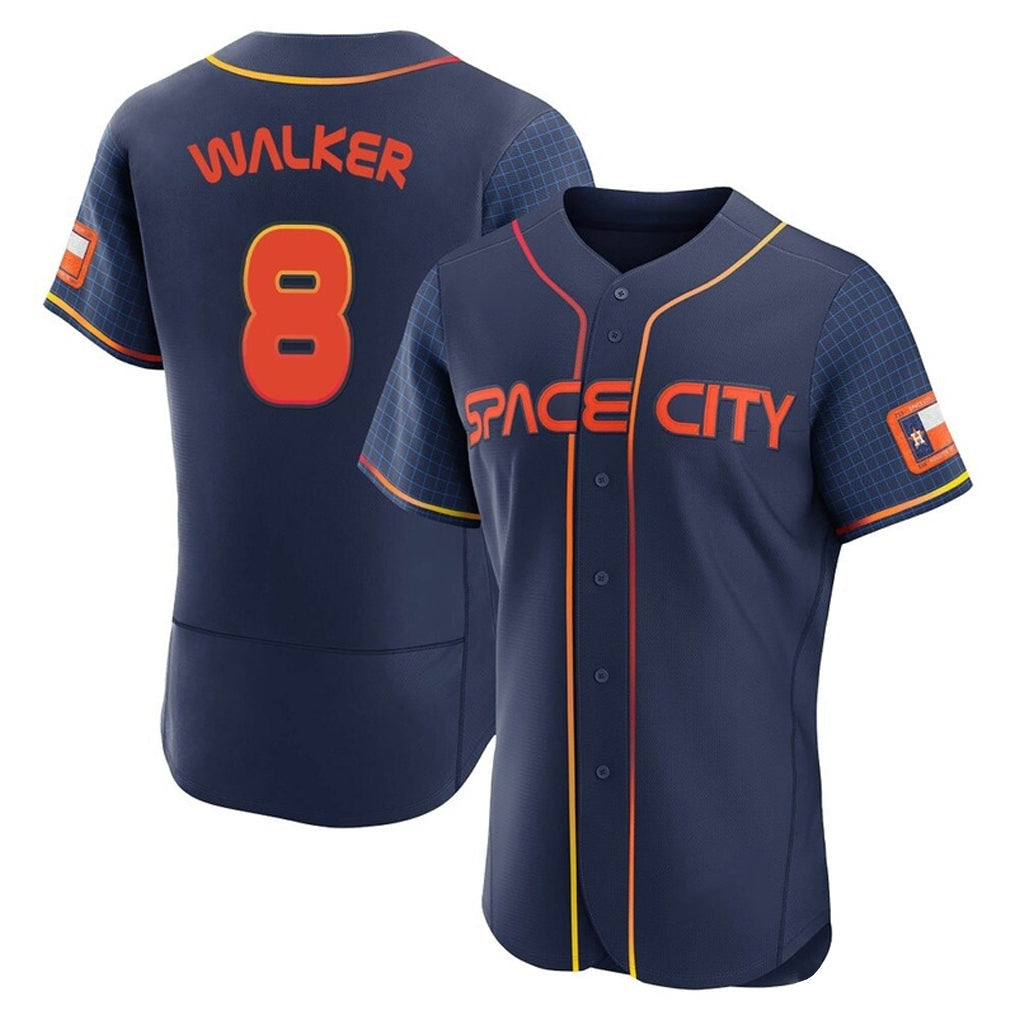 Silnrao H.Astros #8 Christian Walker Player Navy City Connect Limited Elite Home Stitched Jerseys