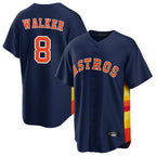 Silnrao H.Astros #8 Christian Walker Player Navy Home Game Stitched Jerseys