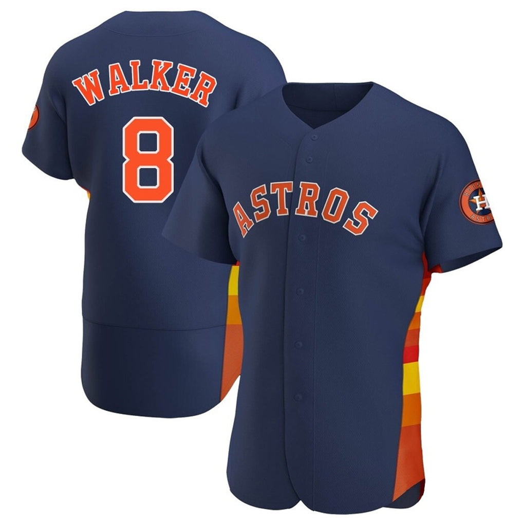 Silnrao H.Astros #8 Christian Walker Player Navy Home Limited Elite Stitched Jerseys