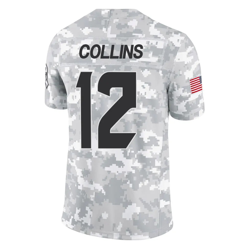 Silnrao H.Texans #12 Nico Collins Player Arctic Camo Salute to Service Limited Stitched Jerseys