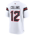 Silnrao H.Texans #12 Nico Collins White Player Game Jersey American Stitched Jerseys