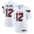 Silnrao H.Texans #12 Nico Collins White Player Game Jersey American Stitched Jerseys