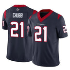 Silnrao H.Texans #21 Nick Chubb Player Vapor F.U.S.E. Limited Navy Stitched Jerseys