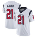 Silnrao H.Texans #21 Nick Chubb Player White Vapor Limited Stitched Jerseys