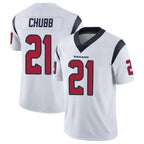 Silnrao H.Texans #21 Nick Chubb Player White Vapor Limited Stitched Jerseys