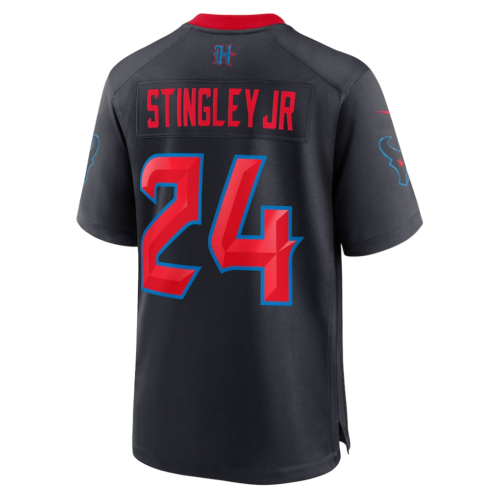 Silnrao H.Texans #24 Derek Stingley Jr. Navy 2nd Alternate Game Stitched Jerseys