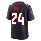 Silnrao H.Texans #24  Derek Stingley Jr. Navy Game Stitched Jerseys