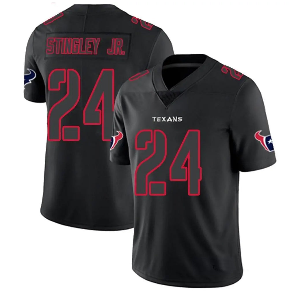 Silnrao H.Texans #24 Derek Stingley Jr. Player Limited Black Impact Stitched Jerseys