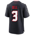 Silnrao H.Texans #3 Tank Dell Navy Game Jersey American Stitched Jerseys