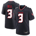 Silnrao H.Texans #3 Tank Dell Navy Game Jersey American Stitched Jerseys