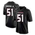 Silnrao H.Texans #51 Will Anderson Jr. Player Black Fashion Game Stitched Jerseys