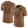 Silnrao H.Texans #51 Will Anderson Jr. Player Brown Salute To Service Limited Stitched Jerseys