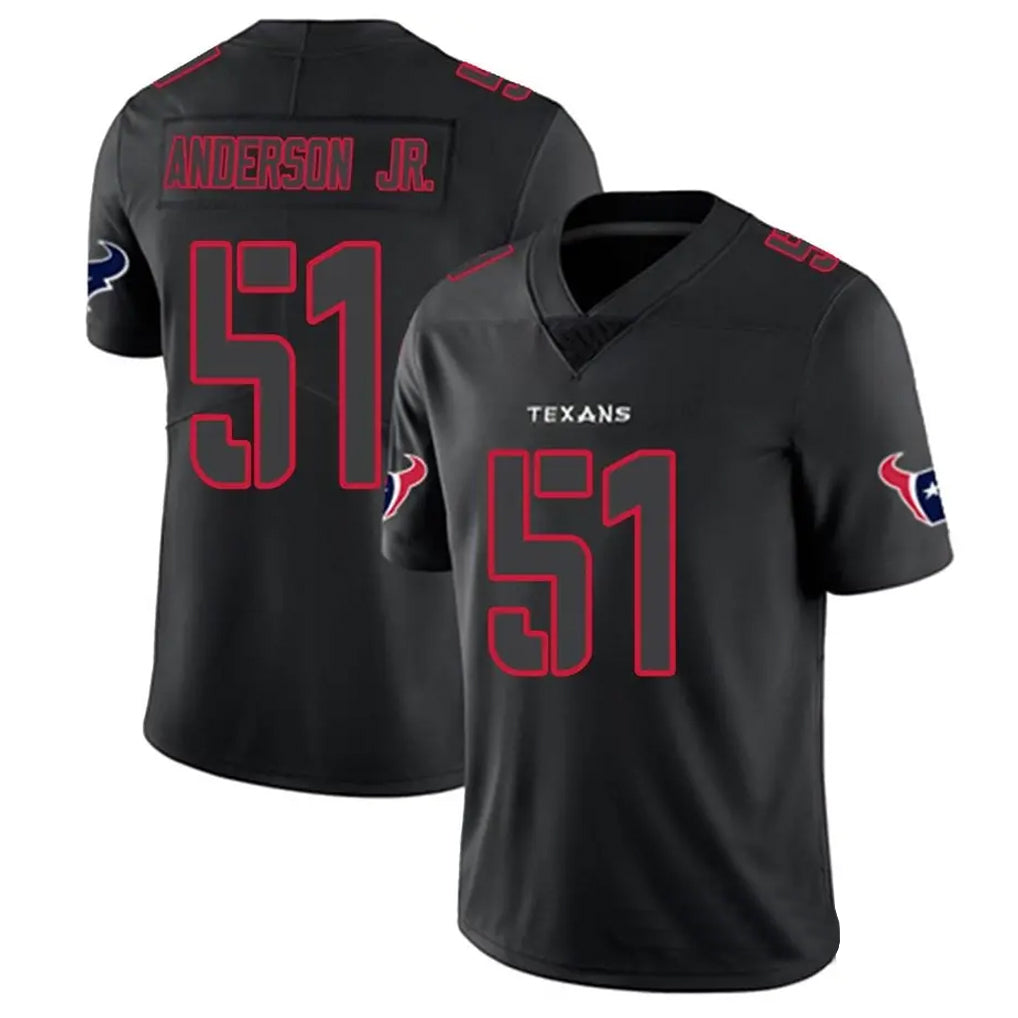 Silnrao H.Texans #51 Will Anderson Jr. Player Limited Black Impact Stitched Jerseys
