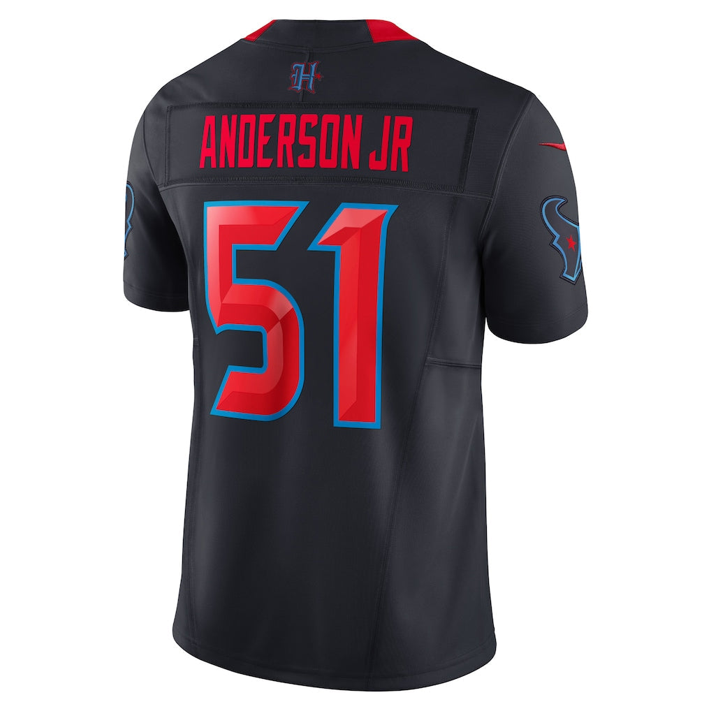 Silnrao H.Texans #51 Will Anderson Jr. Player Navy Alternate Vapor F.U.S.E. Limited Stitched Jerseys