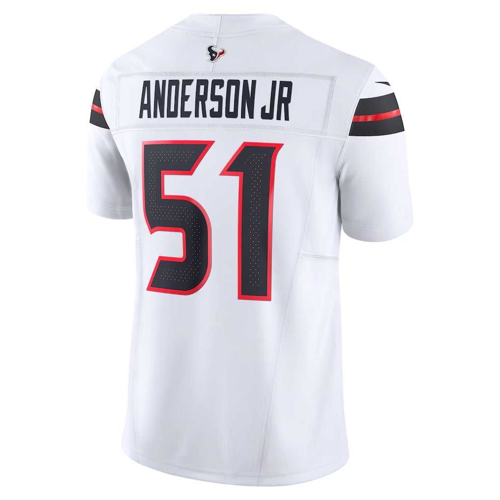 Silnrao H.Texans #51 Will Anderson Jr. Player White Vapor F.U.S.E. Limited Stitched Jerseys