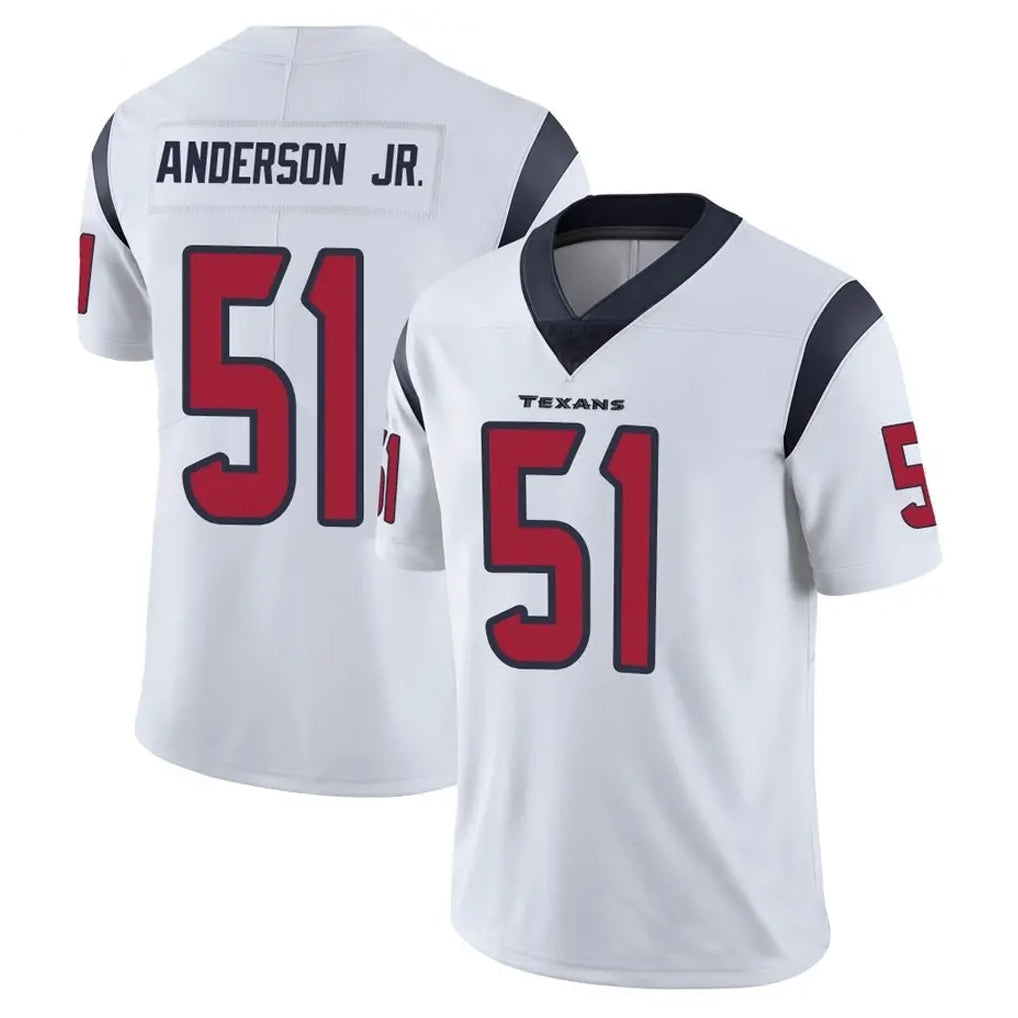Silnrao H.Texans #51 Will Anderson Jr. Player White Vapor Limited Stitched Jerseys