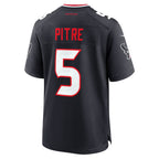 Silnrao H.Texans #5 Jalen Pitre Navy Game Stitched Jerseys
