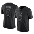 Silnrao H.Texans #5 Jalen Pitre Player Black REFLECTIVE Limited Stitched Jerseys