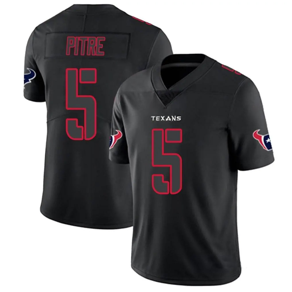 Silnrao H.Texans #5 Jalen Pitre Player Limited Black Impact Stitched Jerseys