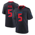 Silnrao H.Texans #5 Jalen Pitre Player Navy Alternate Home Game Stitched Jerseys