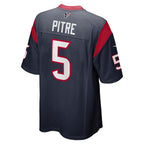 Silnrao H.Texans #5 Jalen Pitre Player Navy Game Stitched Jerseys