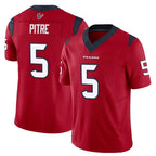 Silnrao H.Texans #5 Jalen Pitre Player Red Vapor F.U.S.E. Limited Stitched Jerseys